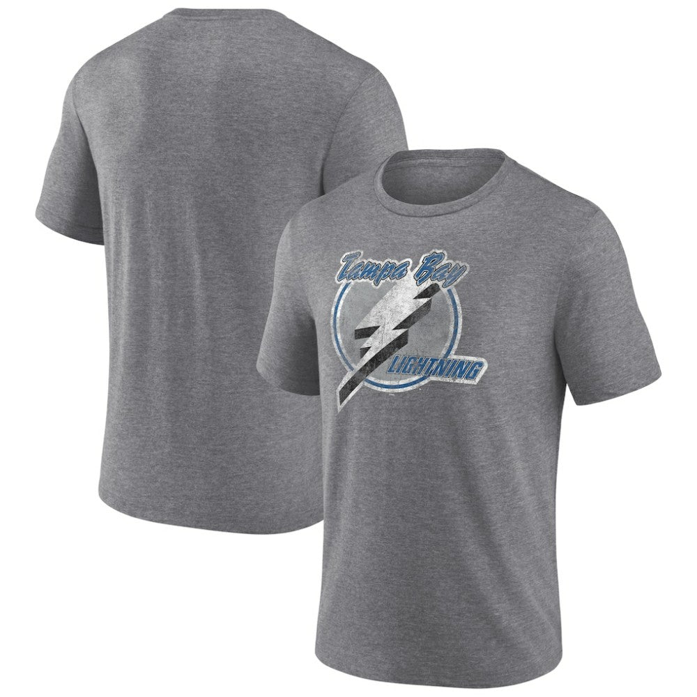 Tampa Bay Lightning Wraparound Tri-Blend T-Shirt Heather Gray