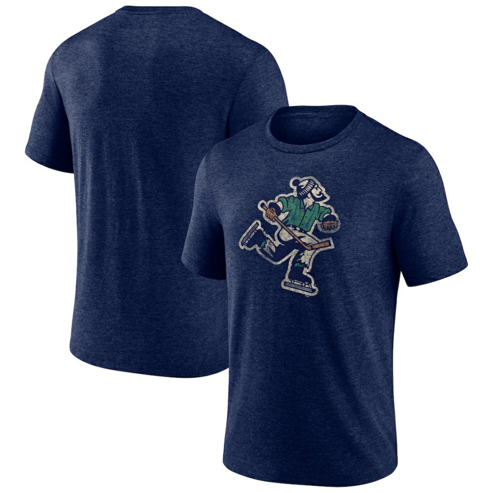 Vancouver Canucks Wraparound Tri-Blend T-Shirt Navy