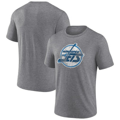 Winnipeg Jets Wraparound Tri-Blend T-Shirt Heather Gray