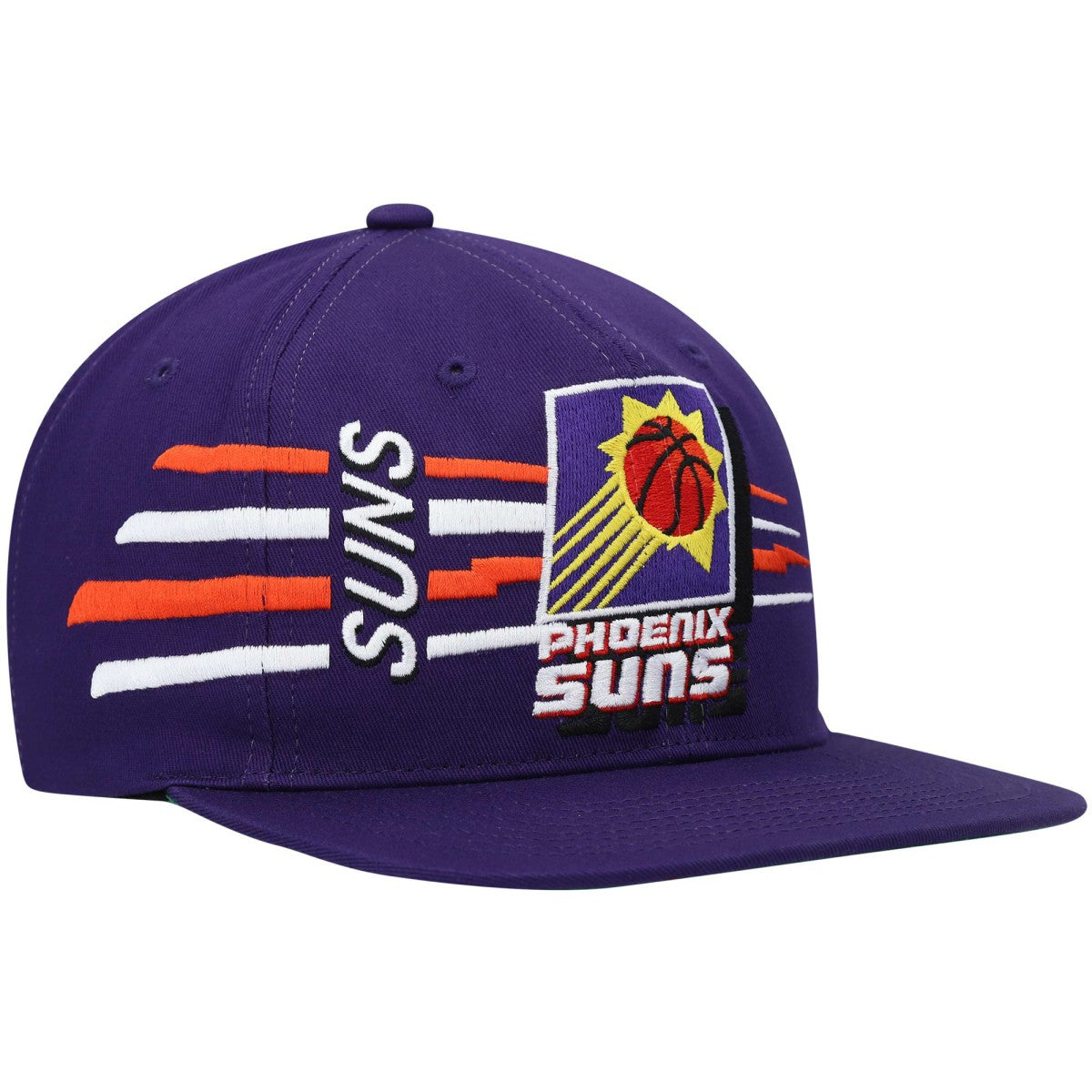 Phoenix Suns Hardwood Classics Retro Bolt Deadstock Snapback Hat - Purple | Mitchell & Ness discount