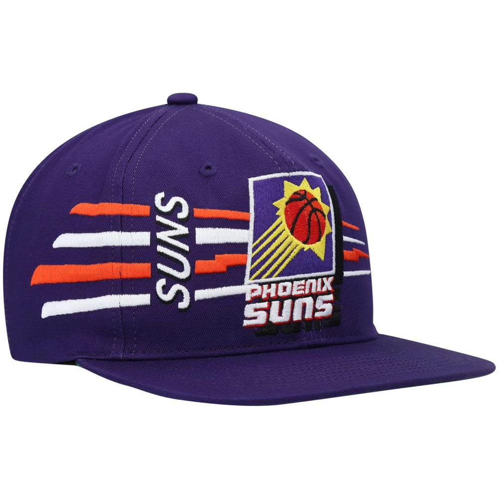 Phoenix Suns Hardwood Classics Retro Bolt Deadstock Snapback Hat - Purple | Mitchell & Ness discount