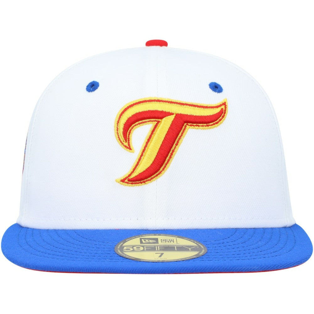 Toronto Blue Jays 30th Anniversary Cherry Lolli 59FIFTY Fitted Hat - White/Royal | New Era