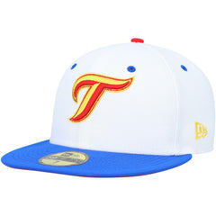 Toronto Blue Jays 30th Anniversary Cherry Lolli 59FIFTY Fitted Hat - White/Royal | New Era