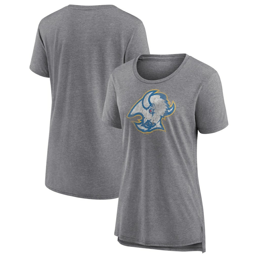 Buffalo Sabres Women's Slow Whistle Tri-Blend T-Shirt Gray