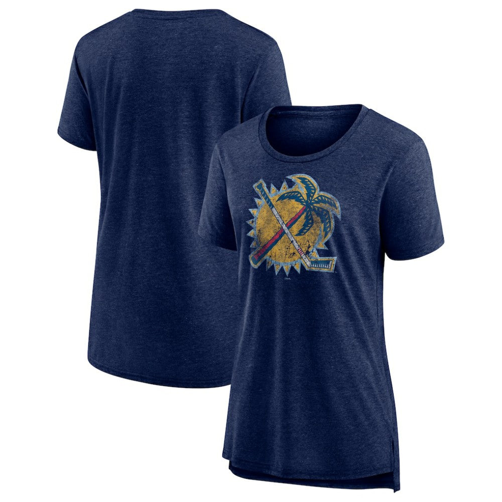 Florida Panthers Women's Slow Whistle Tri-Blend T-Shirt Navy