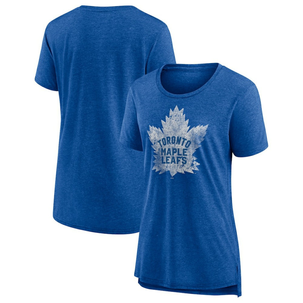 Toronto Maple Leafs Women's Slow Whistle Tri-Blend T-Shirt Blue