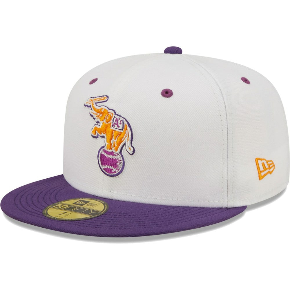 Athletics 30th Season Grape Lolli 59FIFTY Fitted Hat - White/Purple | New Era