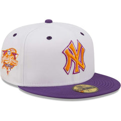 New York Yankees 2000 World Series Grape Lolli 59FIFTY Fitted Hat - White/Purple | New Era