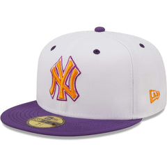 New York Yankees 2000 World Series Grape Lolli 59FIFTY Fitted Hat - White/Purple | New Era