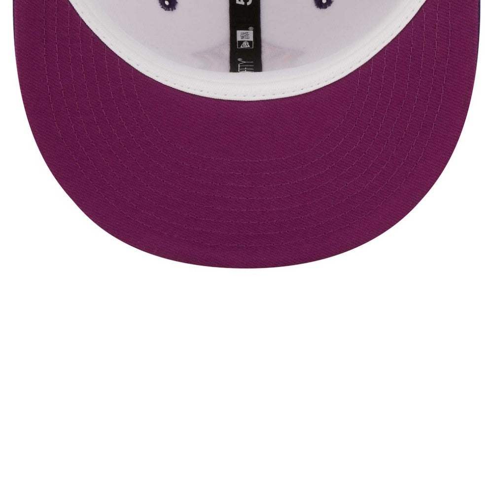 New York Yankees 2000 World Series Grape Lolli 59FIFTY Fitted Hat - White/Purple | New Era