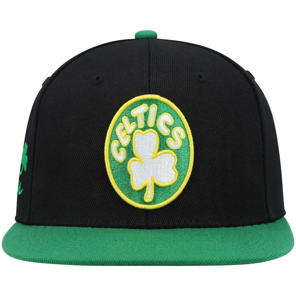 Boston Celtics Hardwood Classics Snapback Hat - Black/Kelly Green | Mitchell & Ness cheap