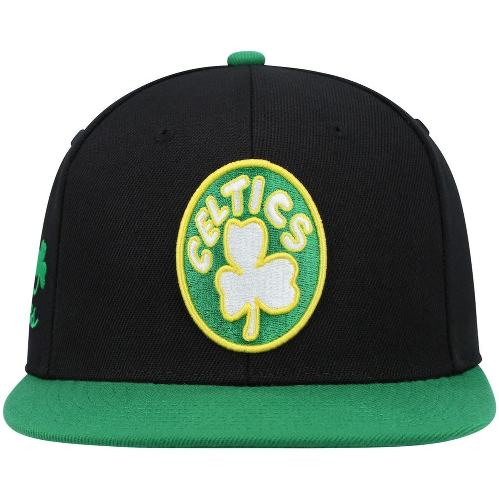 Boston Celtics Hardwood Classics Snapback Hat - Black/Kelly Green | Mitchell & Ness cheap
