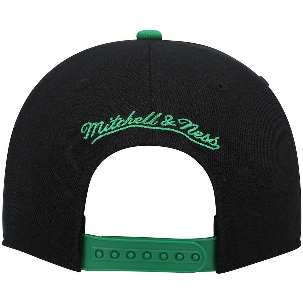 Boston Celtics Hardwood Classics Snapback Hat - Black/Kelly Green | Mitchell & Ness cheap