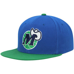 Dallas Mavericks Hardwood Classics Snapback Hat sale - Blue/Green | Mitchell & Ness on sale
