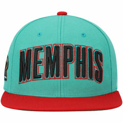 Memphis Grizzlies Hardwood Classics Snapback Hat - Teal | Mitchell & Ness cheap