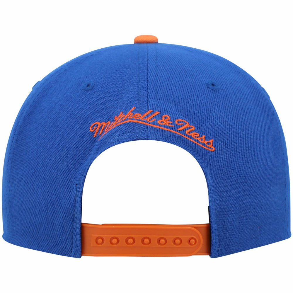 New York Knicks Hardwood Classics Snapback Hat - Blue/Orange | Mitchell & Ness shop