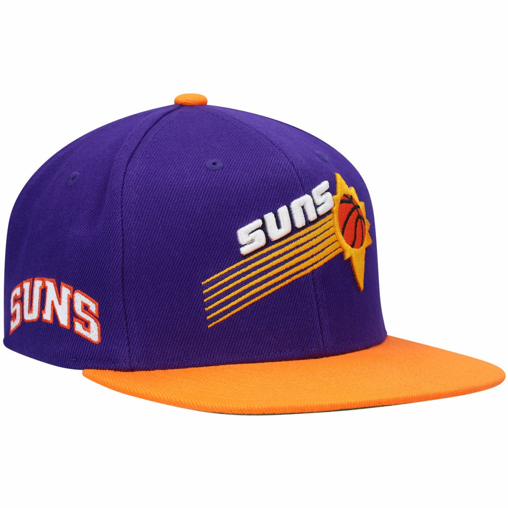 Phoenix Suns Hardwood Classics Snapback Hat - Purple/Orange | Mitchell & Ness discount