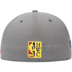 Philadelphia 76ers Hardwood Classics 60th Anniversary Carbon Cabernet Fitted Hat - Charcoal | Mitchell & Ness on sale