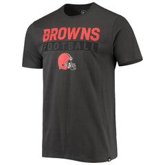 Cleveland Browns '47 Dark Ops Super Rival T-Shirt - Charcoal cheap