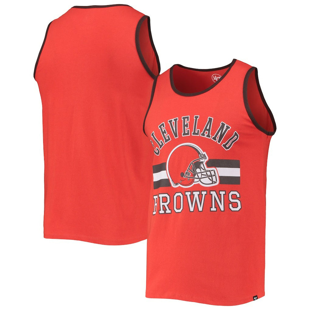 Cleveland Browns '47 Edge Super Rival Tank Top - Orange discount