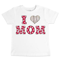 Philadelphia Phillies Tiny Turnip Youth Heart Mom T-Shirt - White