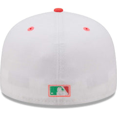 Chicago White Sox Inaugural Season at Comiskey Park Watermelon Lolli 59FIFTY Fitted Hat - White/Green | New Era
