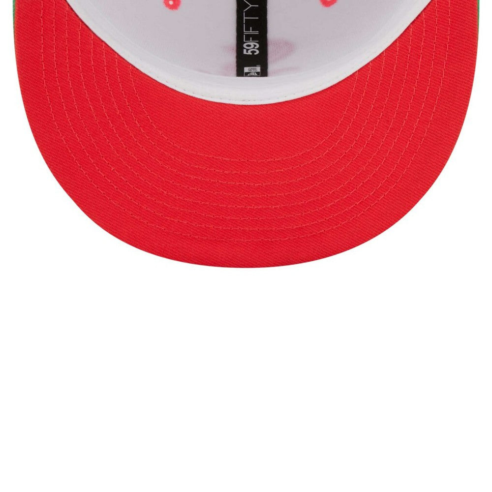 Chicago White Sox Inaugural Season at Comiskey Park Watermelon Lolli 59FIFTY Fitted Hat - White/Green | New Era