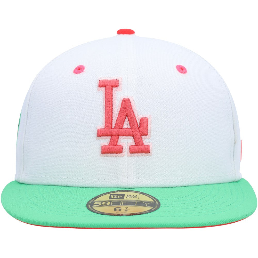 Los Angeles Dodgers  Watermelon Lolli 59FIFTY Fitted Hat - White/Green | New Era