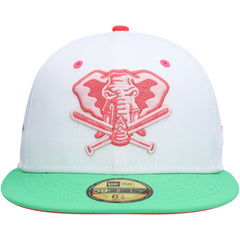 Athletics Alternate Logo Watermelon Lolli 59FIFTY Fitted Hat - White/Green | New Era