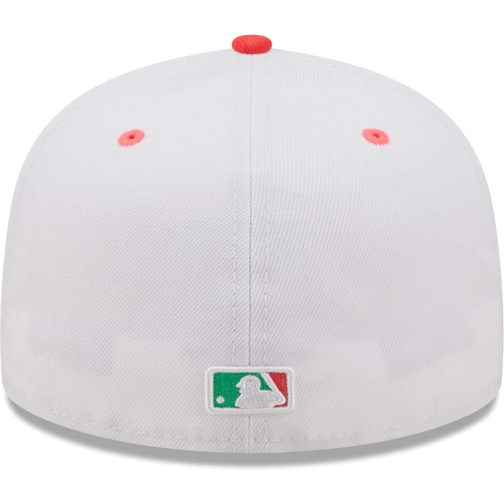 Los Angeles Dodgers 50th Anniversary in Los Angeles Watermelon Lolli 59FIFTY Fitted Hat - White/Green | New Era