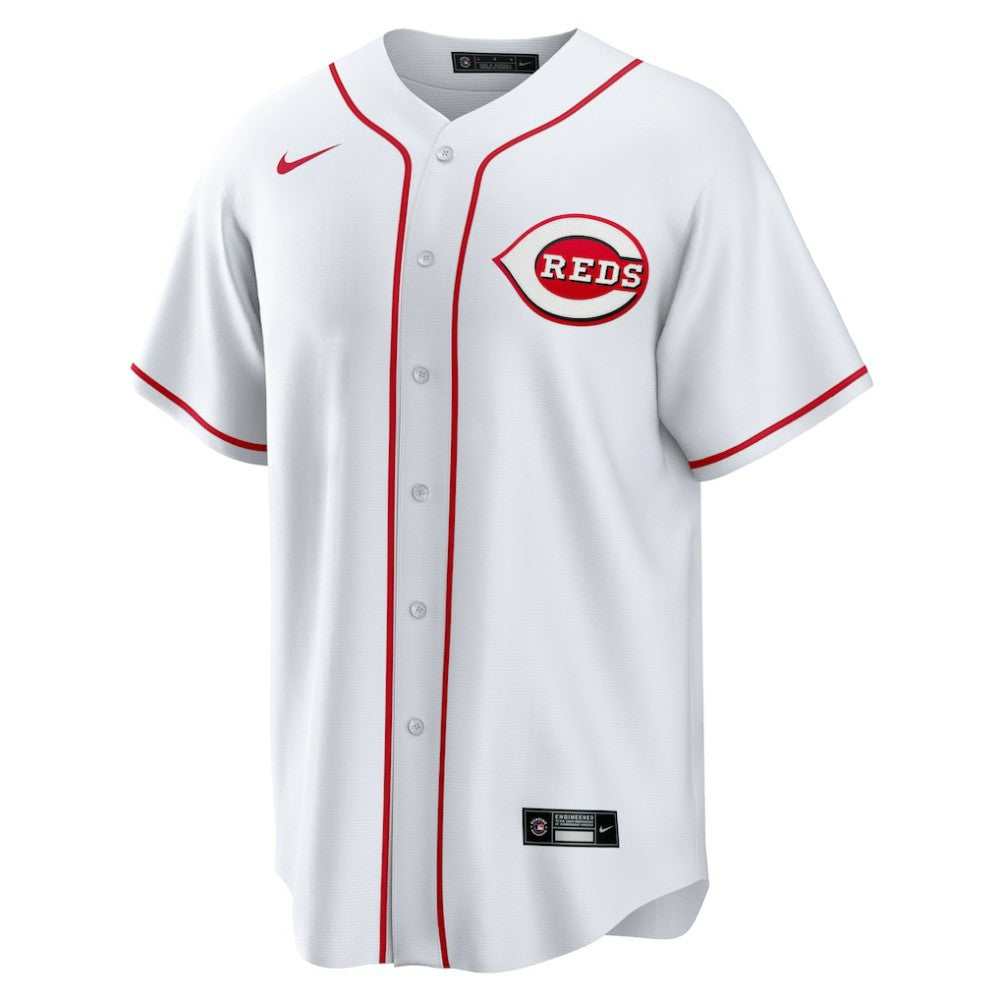 Cincinnati Reds Home Blank Replica Jersey - White | Nike