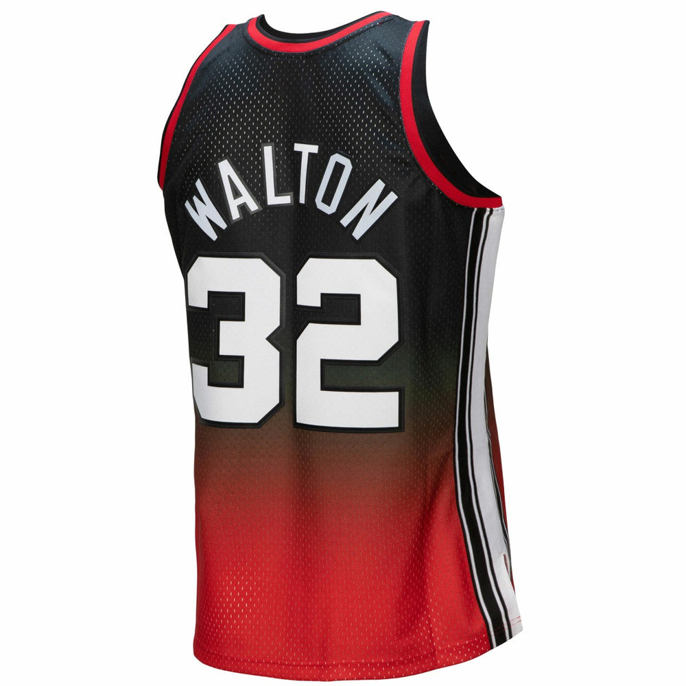 Bill Walton Portland Trail Blazers 1976/77 Hardwood Classics Fadeaway Swingman Player Jersey - Red/Black | Mitchell & Ness on sale