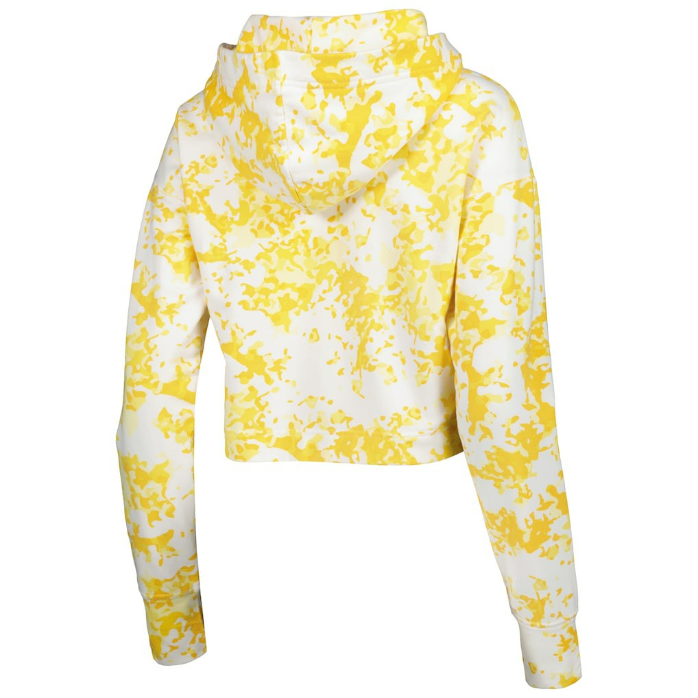 Denver Nuggets Lusso Women's Maia Tri-Blend Cropped Quarter-Zip Top sale - Gold/White online