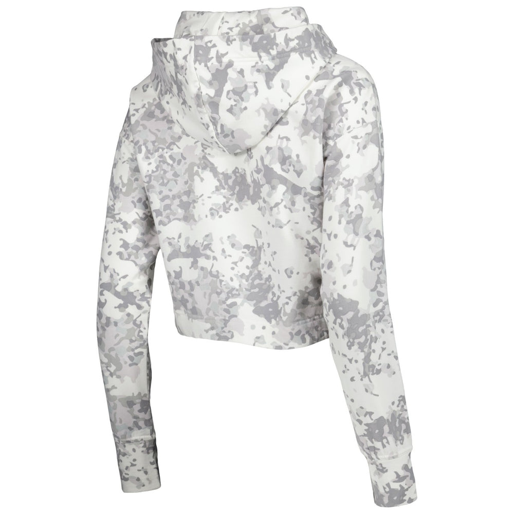 Phoenix Suns Lusso Women's Maia Tri-Blend Cropped Quarter-Zip Top - Gray/White cheap