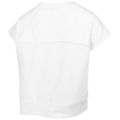 Golden State Warriors Lusso Women's Margot Cropped Tri-Blend Cap Sleeve Sweatshirt sale - White sale