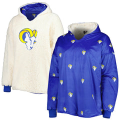 Los Angeles Rams FOCO Repeat Print Reversible Hoodeez outlet