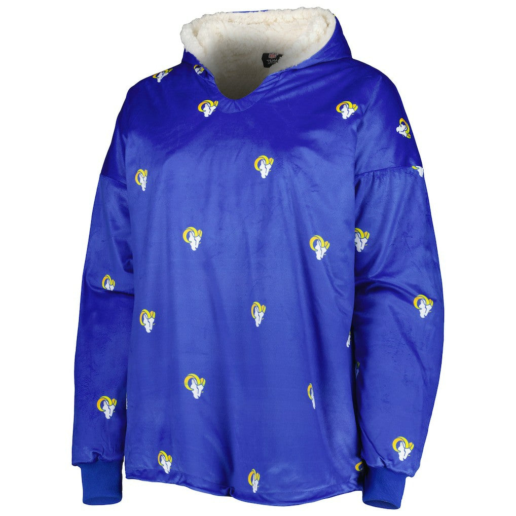 Los Angeles Rams FOCO Repeat Print Reversible Hoodeez outlet
