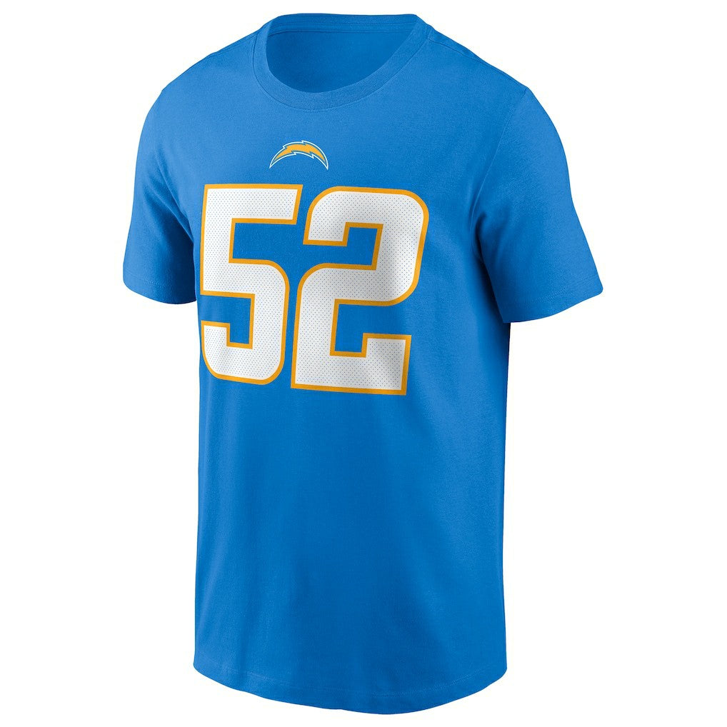 Khalil Mack Los Angeles Chargers Player Name & Number T-Shirt - Powder Blue | Nike sale