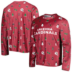 Arizona Cardinals FOCO Holiday Repeat Long Sleeve T-Shirt - Cardinal on sale
