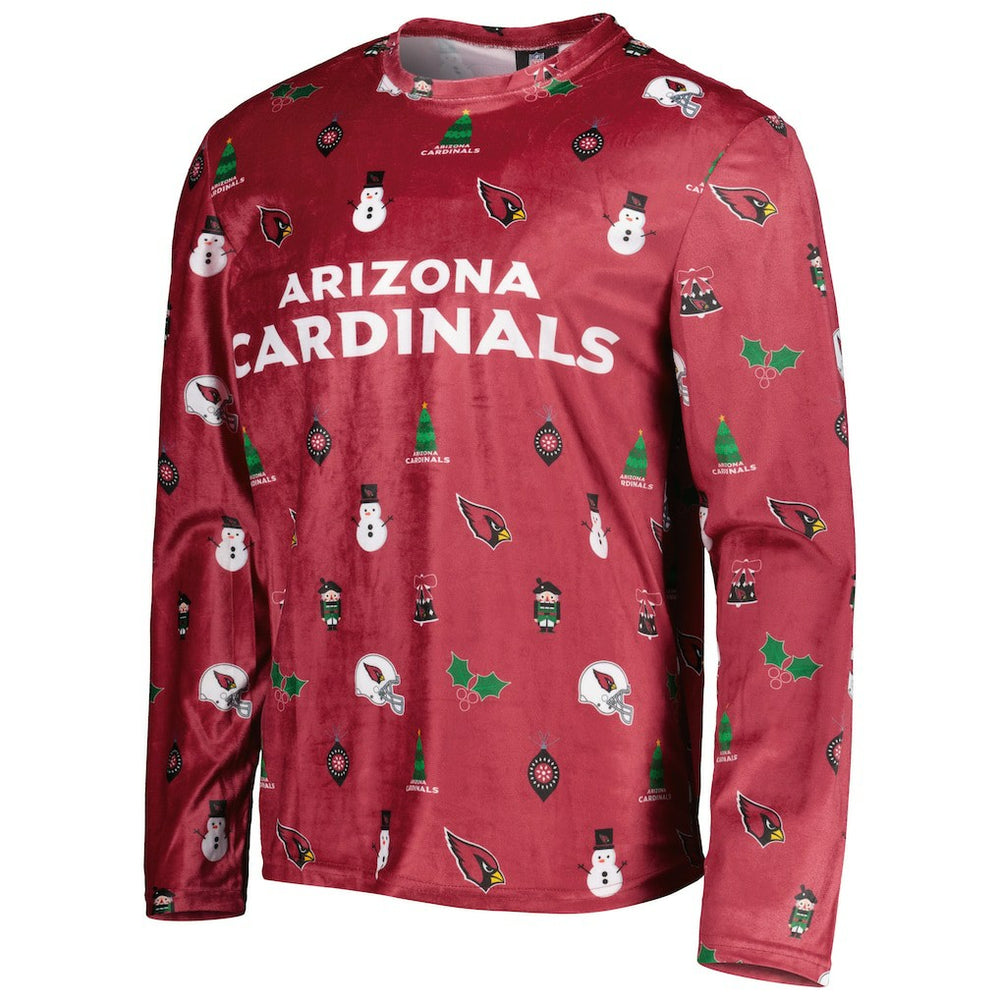 Arizona Cardinals FOCO Holiday Repeat Long Sleeve T-Shirt - Cardinal on sale