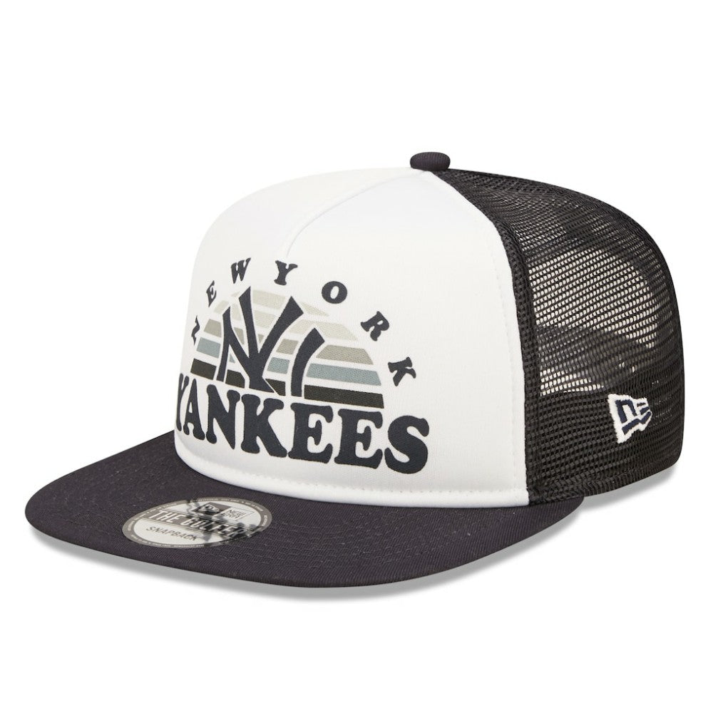 New York Yankees Gradient Golfer 9FIFTY Snapback Hat - White/Navy | New Era