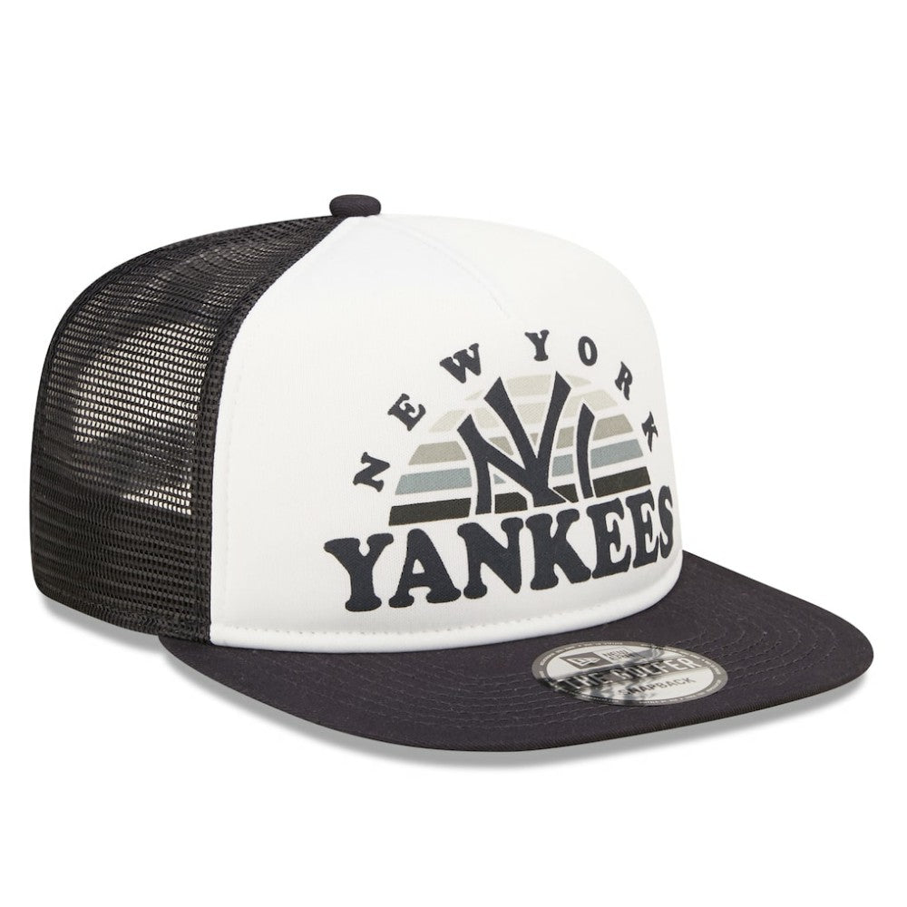 New York Yankees Gradient Golfer 9FIFTY Snapback Hat - White/Navy | New Era