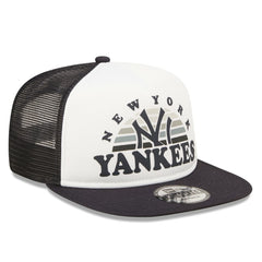 New York Yankees Gradient Golfer 9FIFTY Snapback Hat - White/Navy | New Era