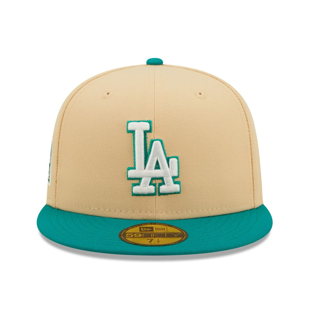 Los Angeles Dodgers  Mango Forest 59FIFTY fitted hat - Natural/Teal | New Era