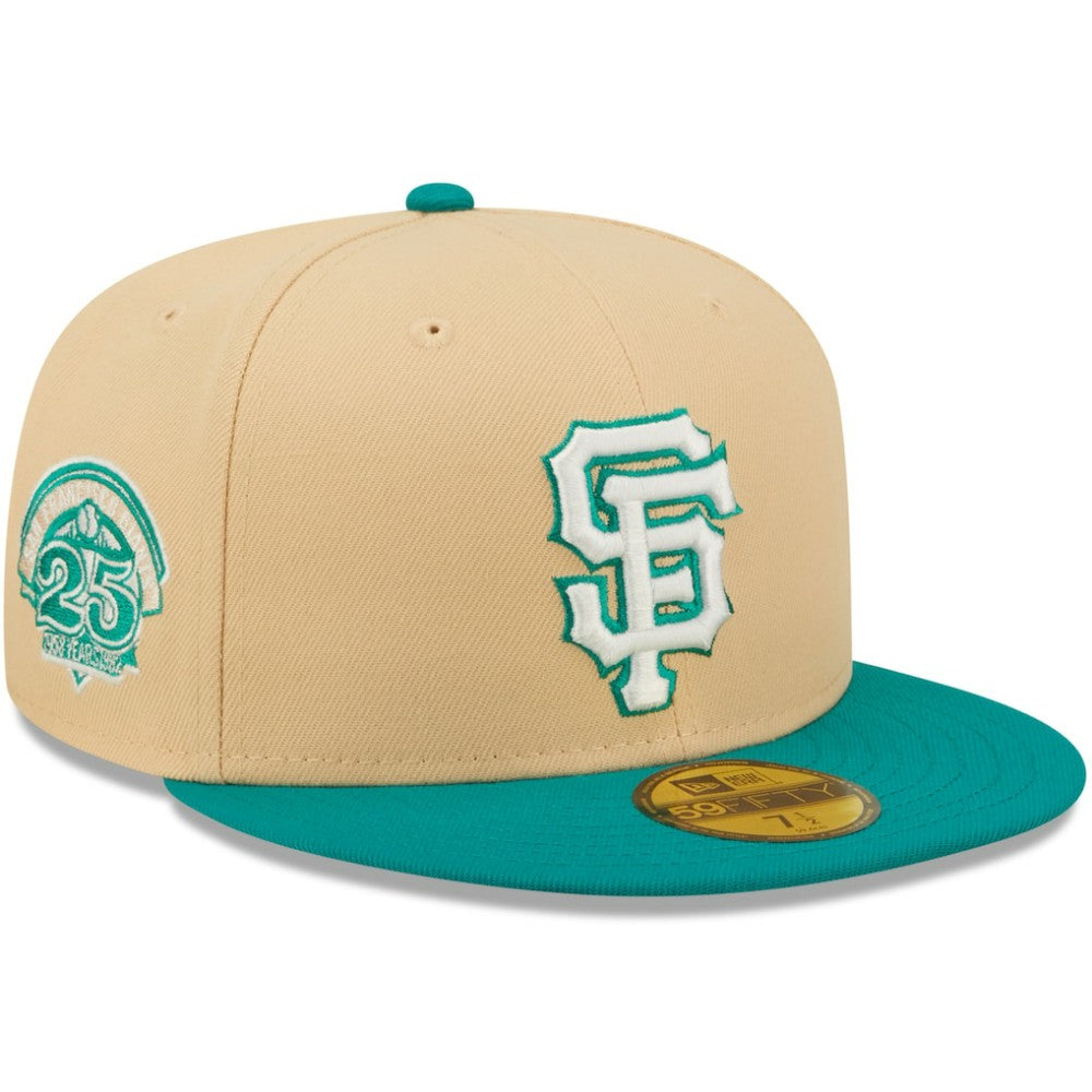 San Francisco Giants  Mango Forest 59FIFTY fitted hat - Natural/Teal | New Era