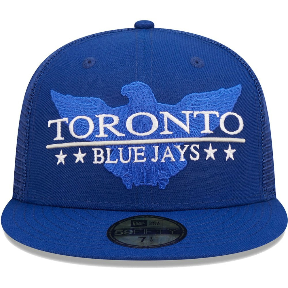 Toronto Blue Jays Patriot Trucker 9FIFTY Snapback Hat - Royal | New Era