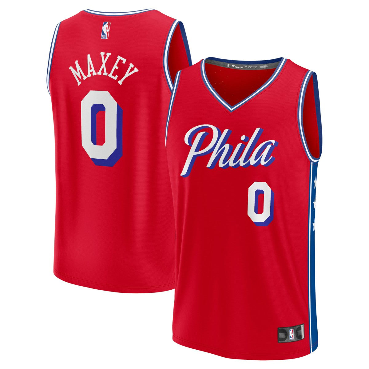 Tyrese Maxey Philadelphia 76ers Fast Break Replica Player Jersey - Statement Edition - Red | Fanatics online