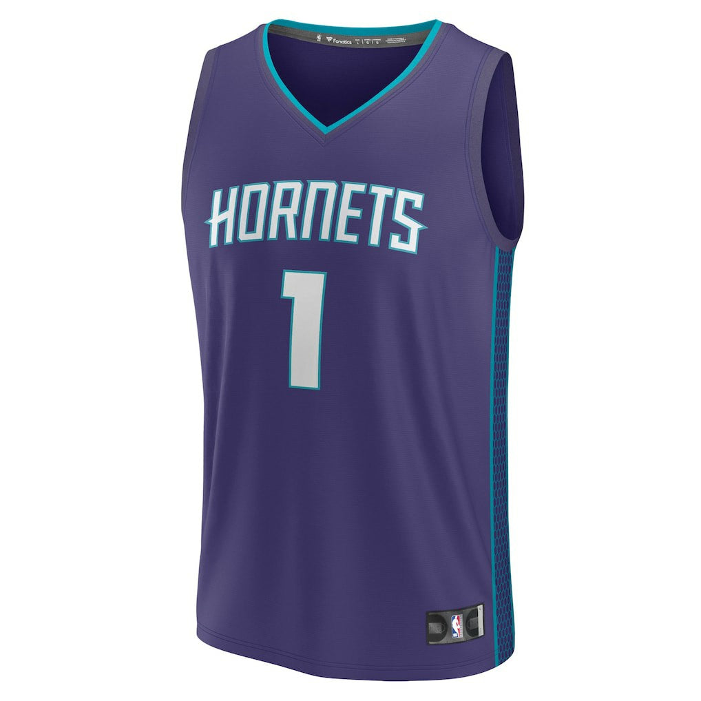 LaMelo Ball Charlotte Hornets Fast Break Replica Player Jersey - Statement Edition - Purple | Fanatics shop