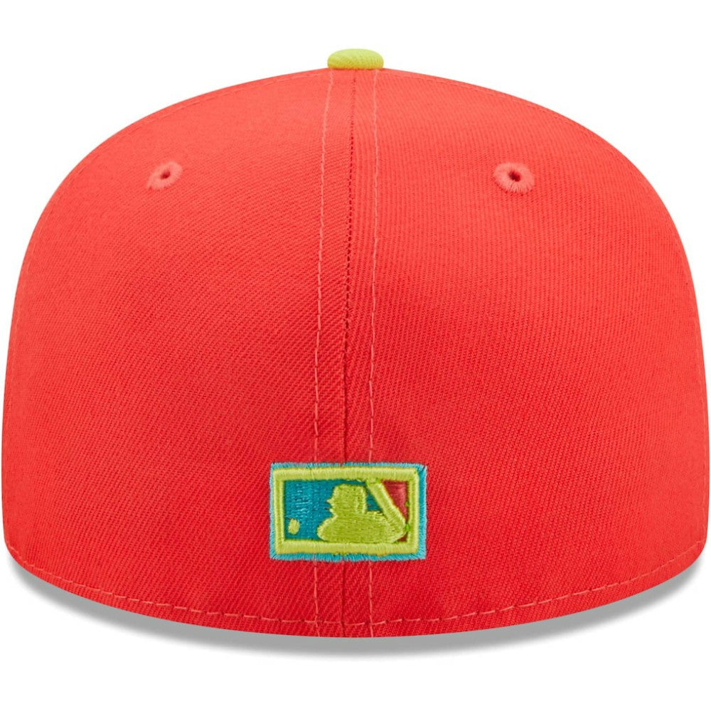 Boston Red Sox   Lava Highlighter Combo 59FIFTY Fitted Hat - Red/Neon Green | New Era