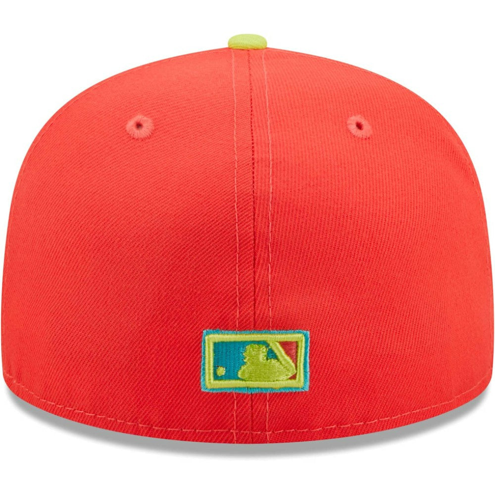 San Francisco Giants   Lava Highlighter Combo 59FIFTY Fitted Hat - Red/Neon Green | New Era